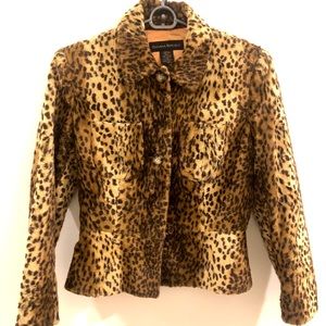 Banana republic cheetah print blazer jacket